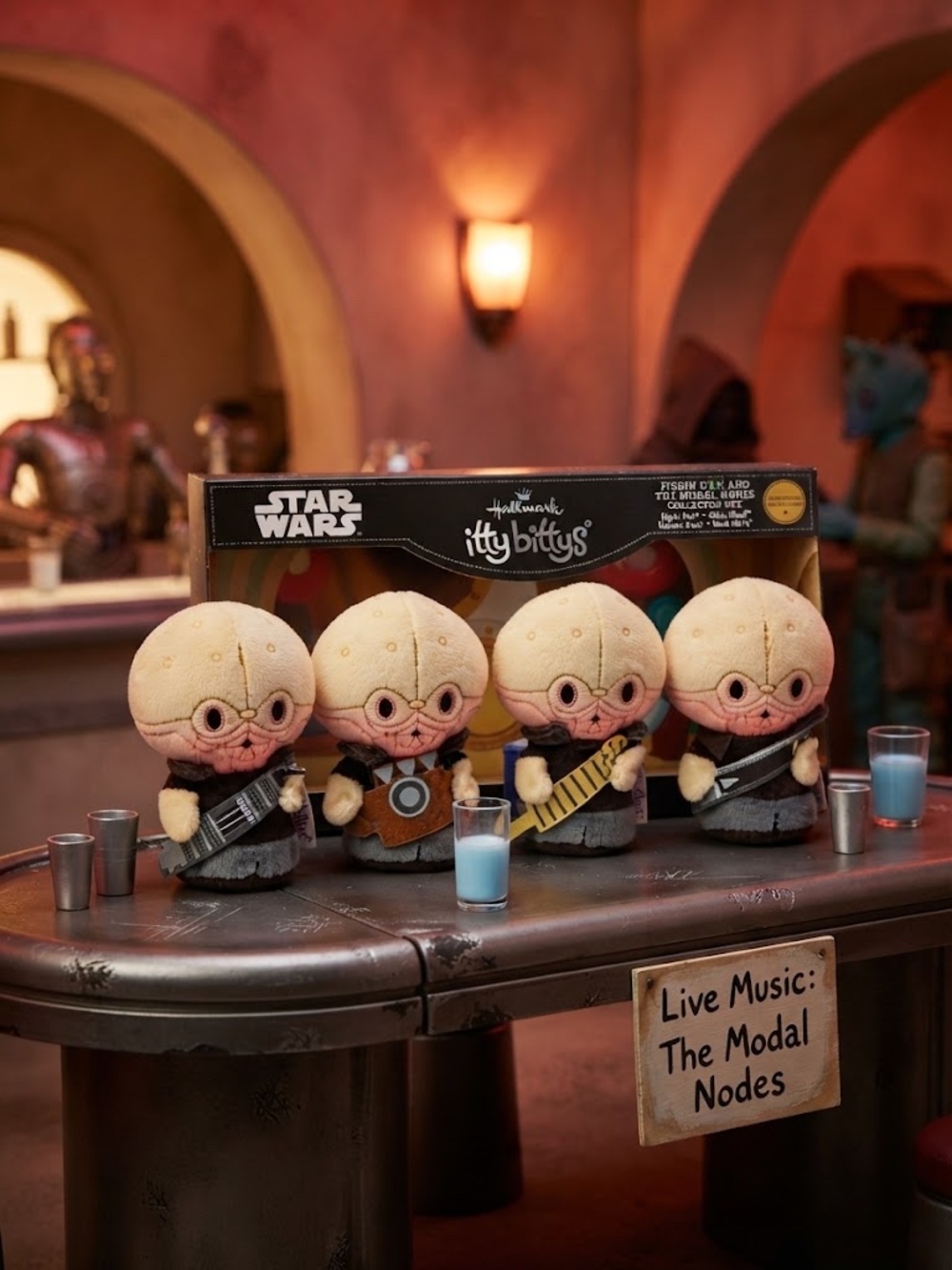 Hallmark Itty Bittys Star Wars CANTINA BAND Exclusive 4pc